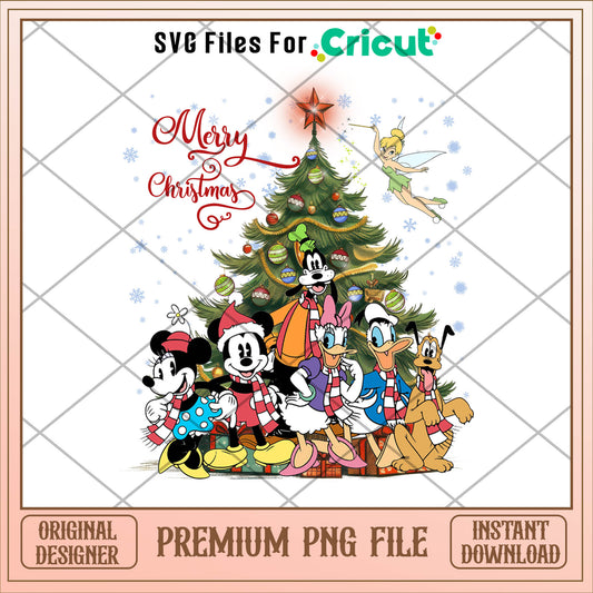 Mickey mouse and christmas tree png, mickey png, christmas png