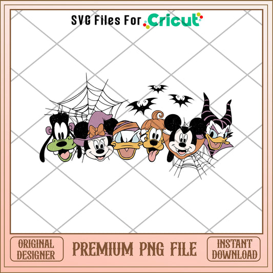 Mickey mouse and friends png, mickey png, halloween png