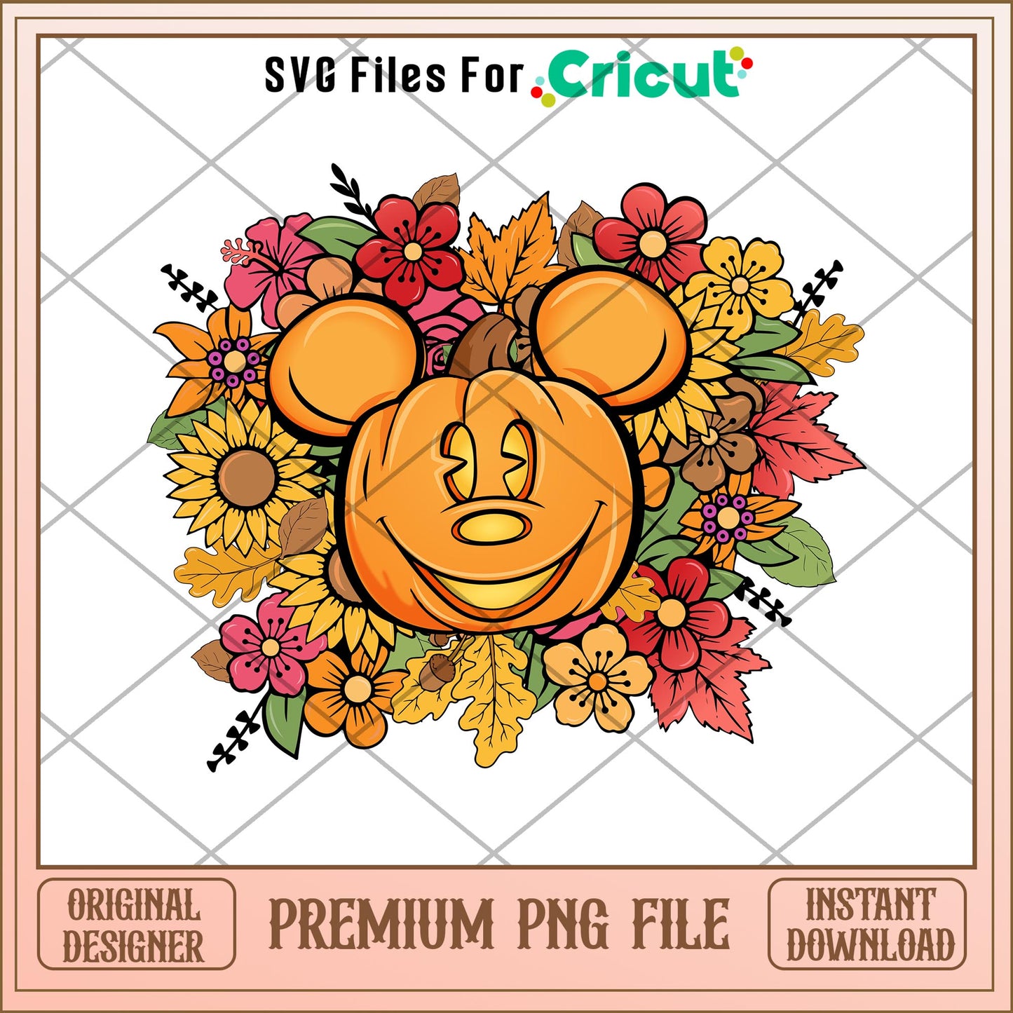 Mickey mouse fall pumpkin png, mickey mouse png, halloween png