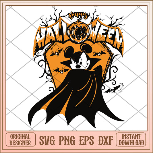Mickey mouse happy halloween svg, Disney characters svg, digital download