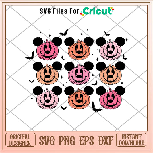 Mickey mouse pumkin svg, mickey mouse svg, halloween svg