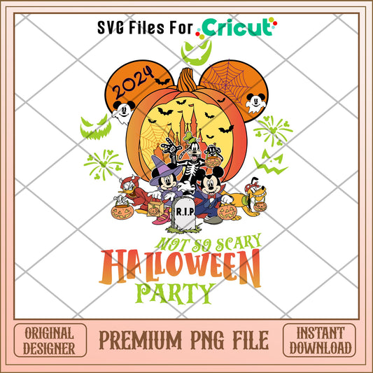 Mickey not so crary halloween party png, mickey png, halloween png