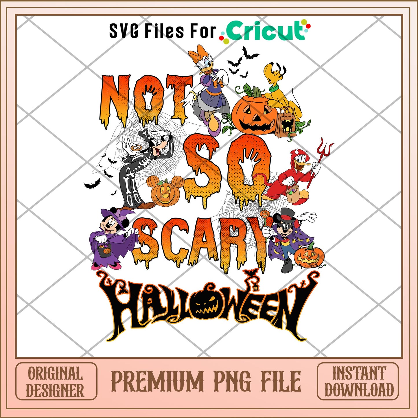 Mickey not so scary png, mickey png, halloween png