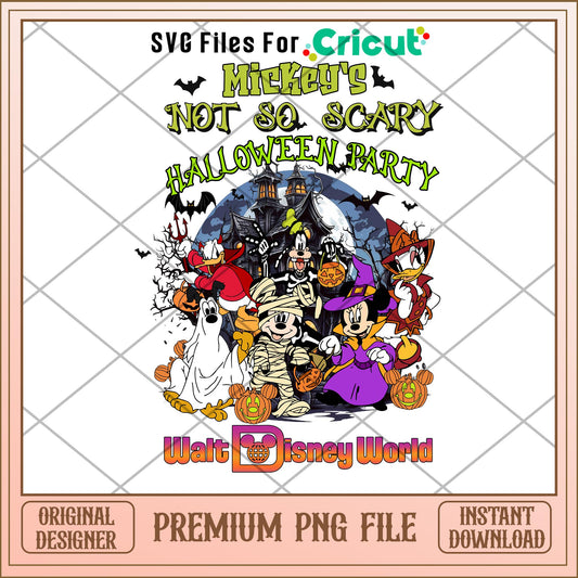 Mickey not so scary png, mickey png, halloween png (2)