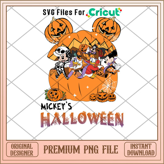 Mickey's Halloween png, Disney characters png, Digital Download