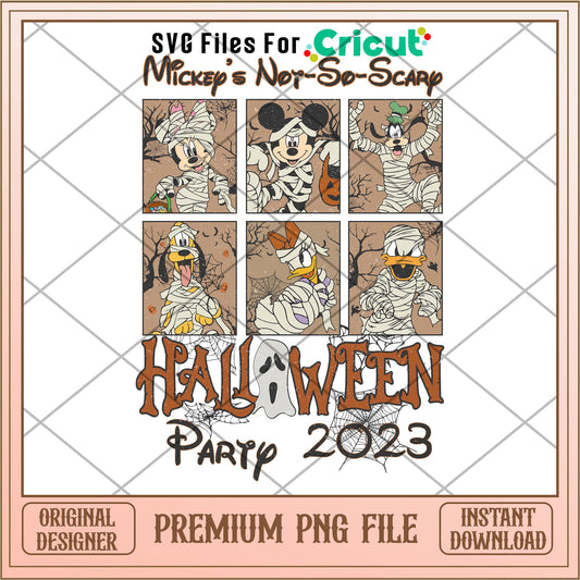 Mickey's Not-So-Scary Halloween Party 2023 png, Disney characters png, Digital Download