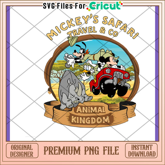 Mickey's Safari Animal Kingdom PNG