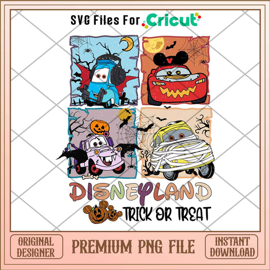Mickey's Trick and Treat png, Disney cars png,Digital Download