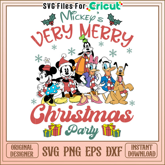 Mickey's Very Merry Christmas SVG