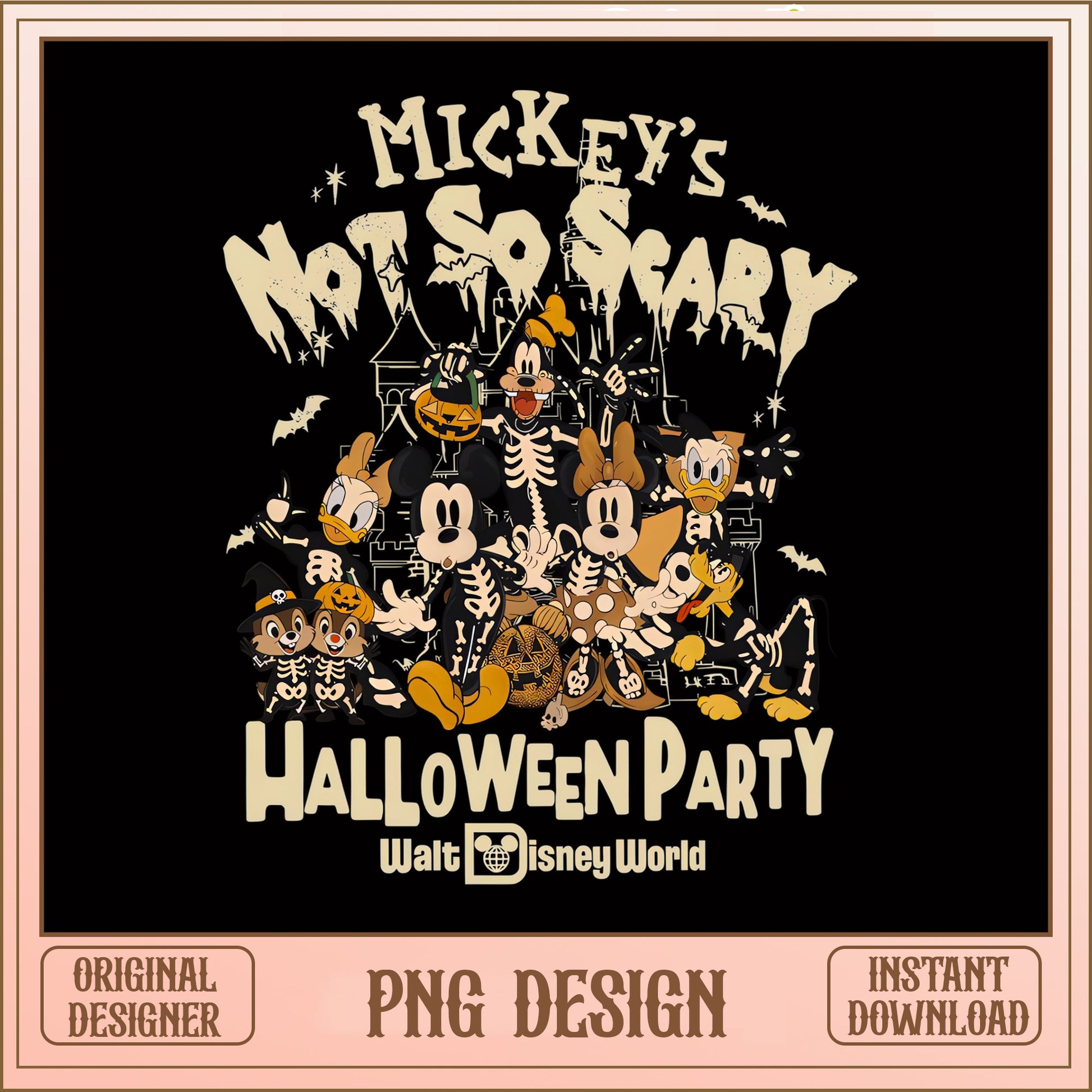 Mickey's Not So Scary Halloween Party PNG, Disney Halloween PNG, Mickey PNG