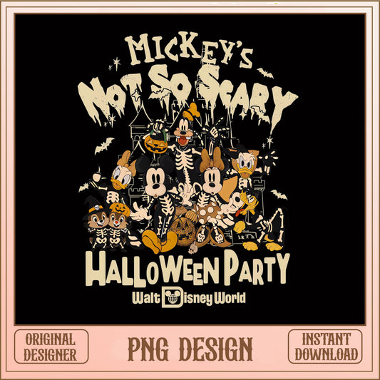 Mickey's Not So Scary Halloween Party PNG, Disney Halloween PNG, Mickey PNG