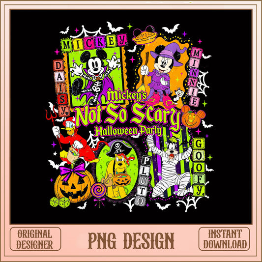 Mickey's Not So Scary Halloween Party PNG, Disney PNG, Halloween PNG
