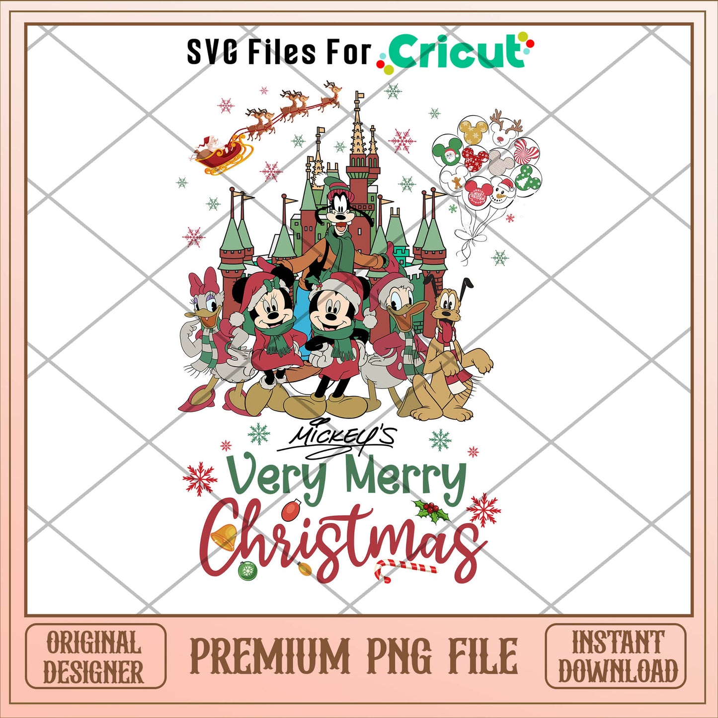 Mickey's very marry christmas png, mickey png, christmas png