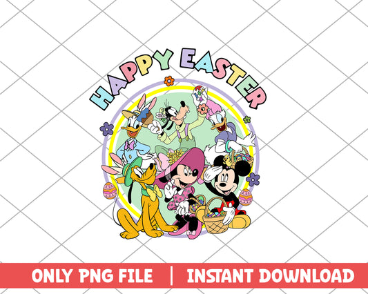 Mickey's friends happy easter easter png 