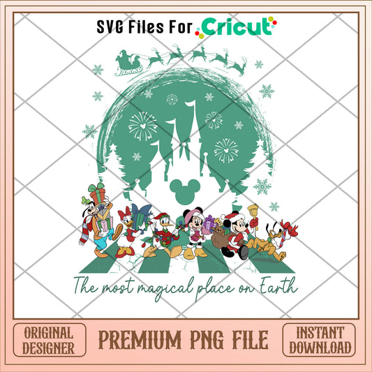 Mickey the most magical place png, mickey png, christmas png