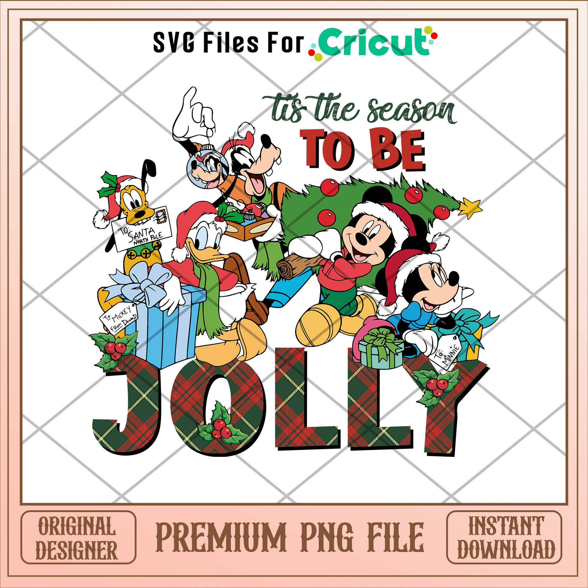 Mickey tis the season to be jolly png, mickey png, christmas png