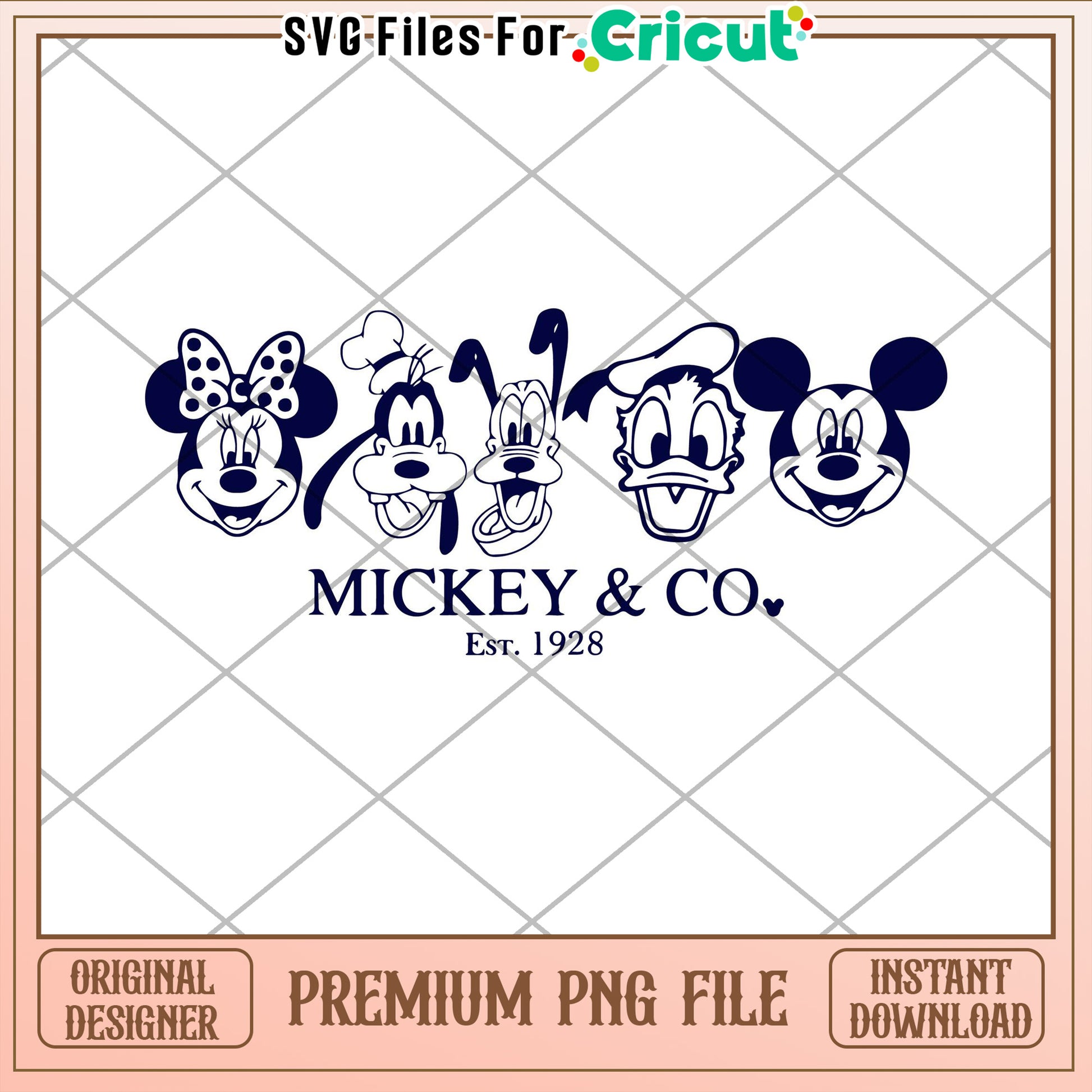 Mickey and Co Character PNG Instant Download for Cricut Designs