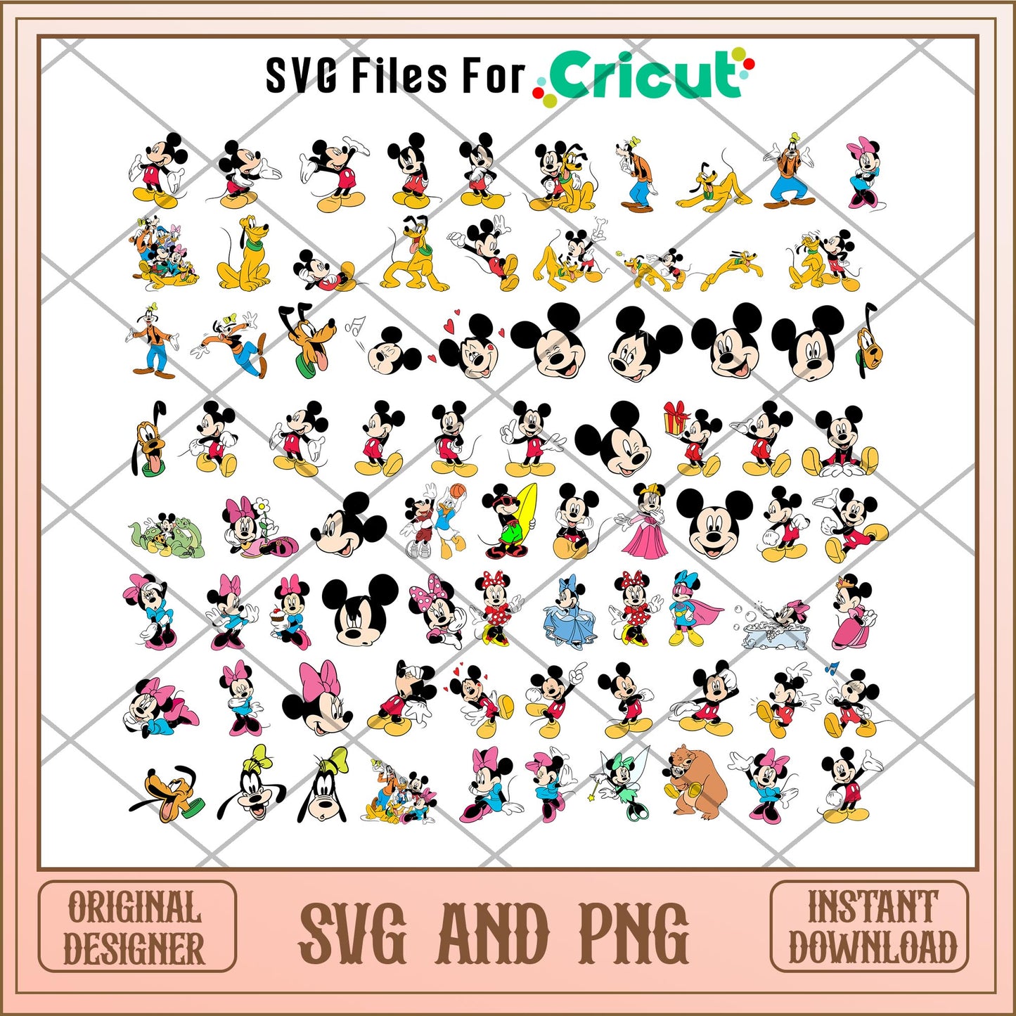 Mickey and Minnie and friends SVG Bundle
