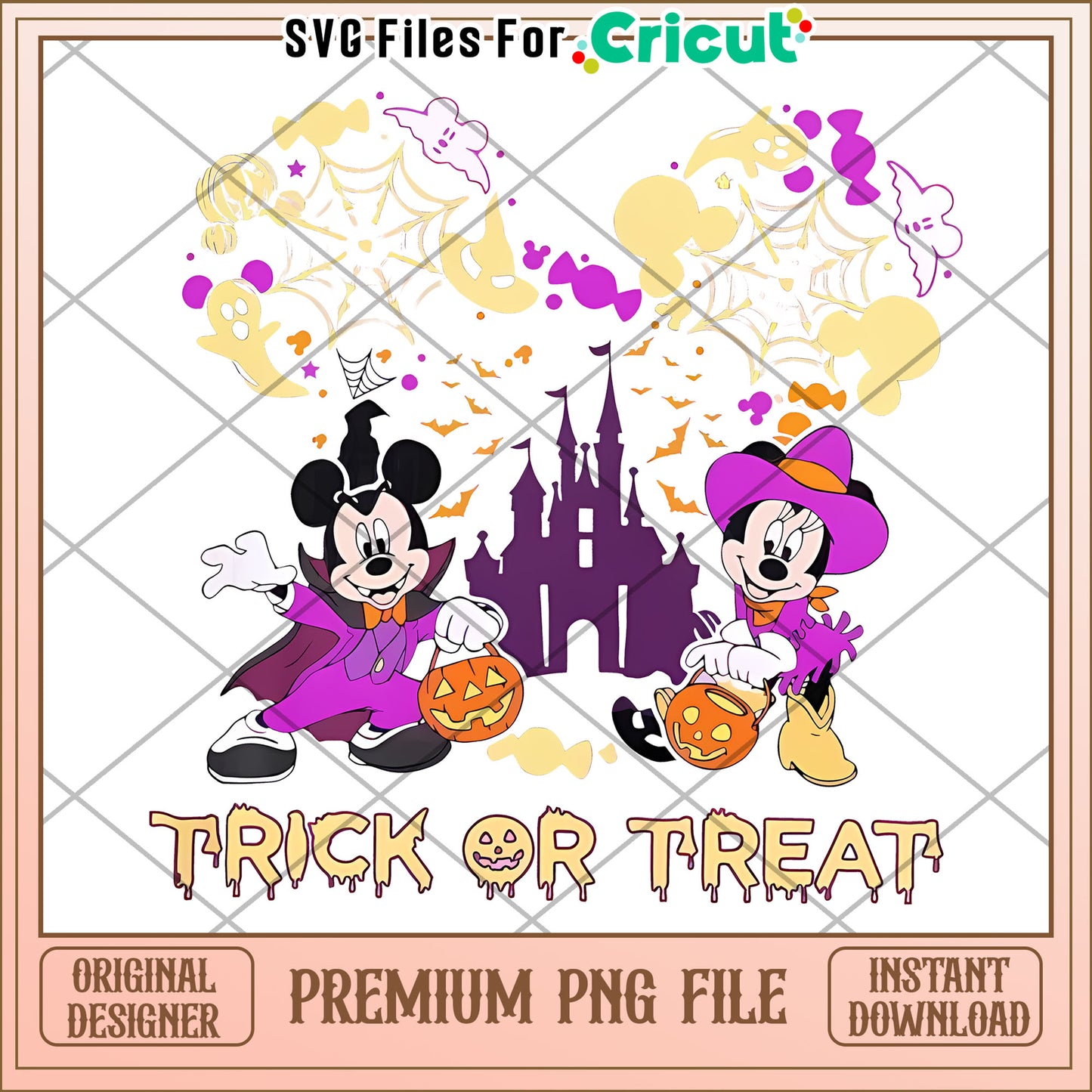 Mickey and Minnie Trick or Treat png, hallow​​ png, halloween wallpaper​ png