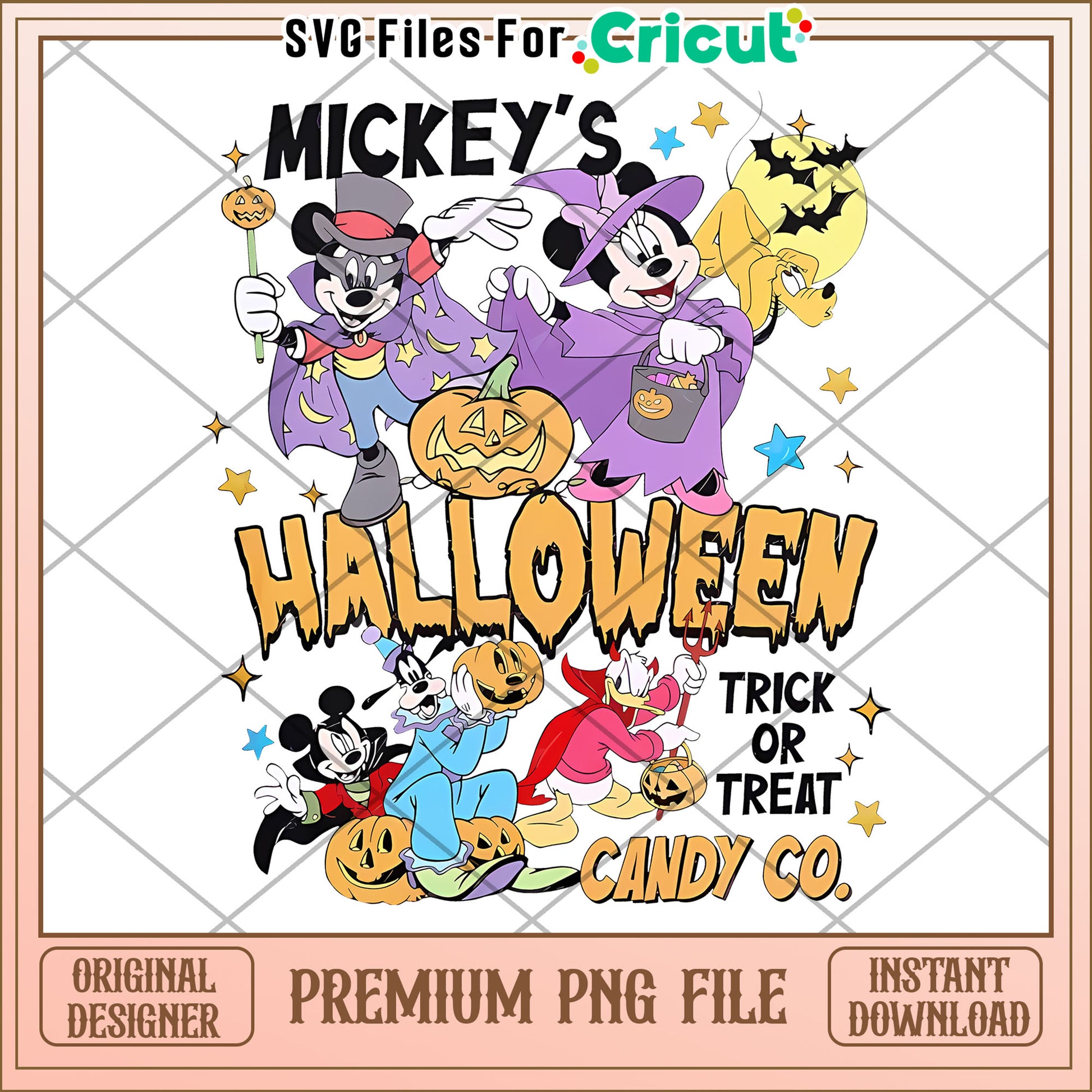 Mickey and co png, hallow​​ png, halloween wallpaper​ png