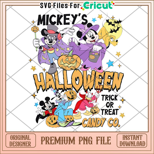 Mickey and co png, hallow​​ png, halloween wallpaper​ png