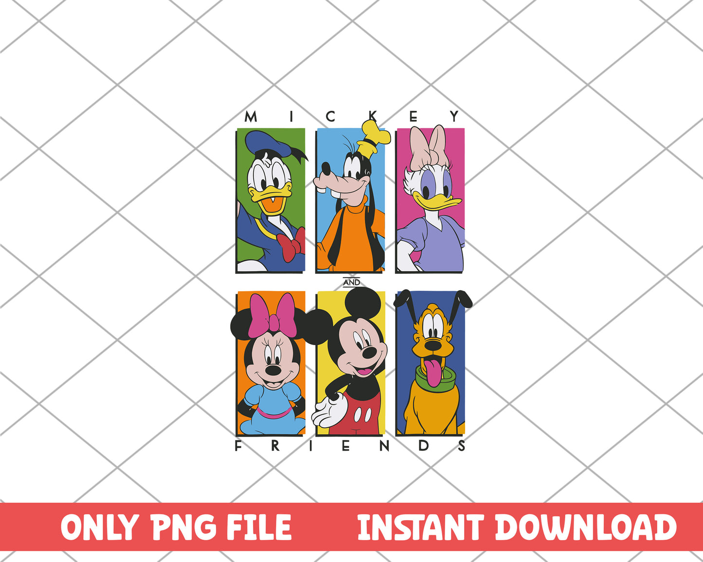 Mickey and friend  png
