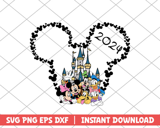 Mickey and friends 2024 disney svg