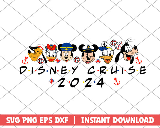 Mickey and friends disney cruise 2024 disney svg