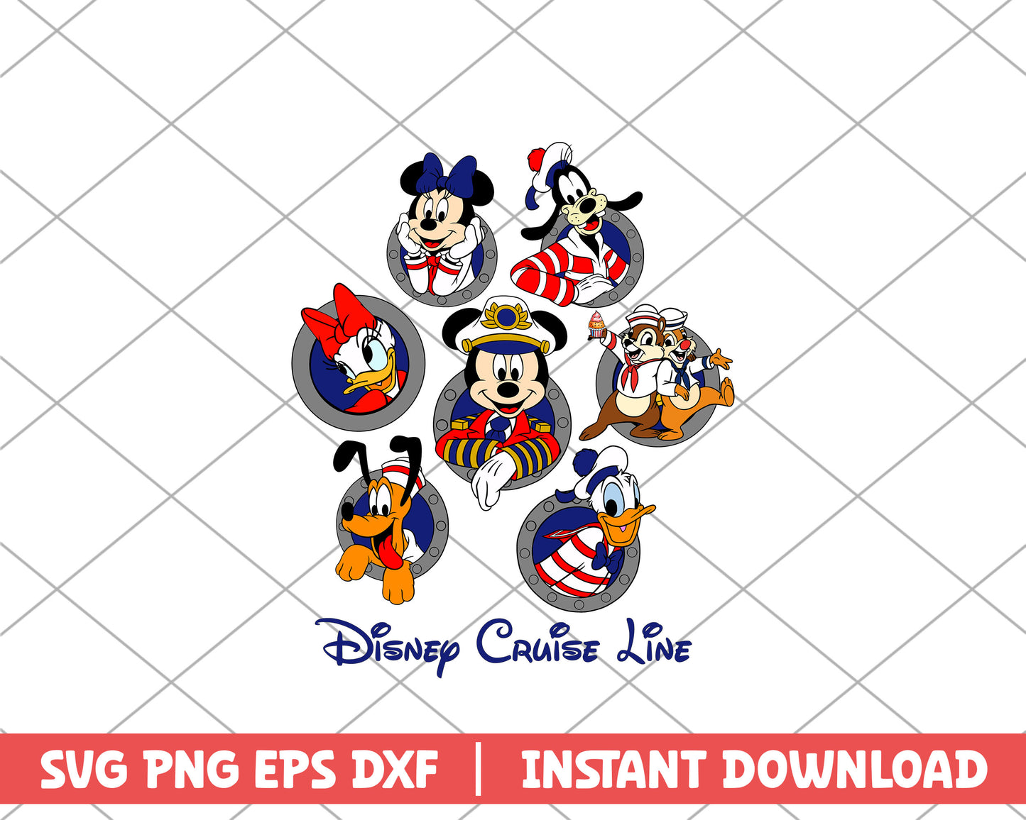 Mickey and friends disney cruise line disney svg