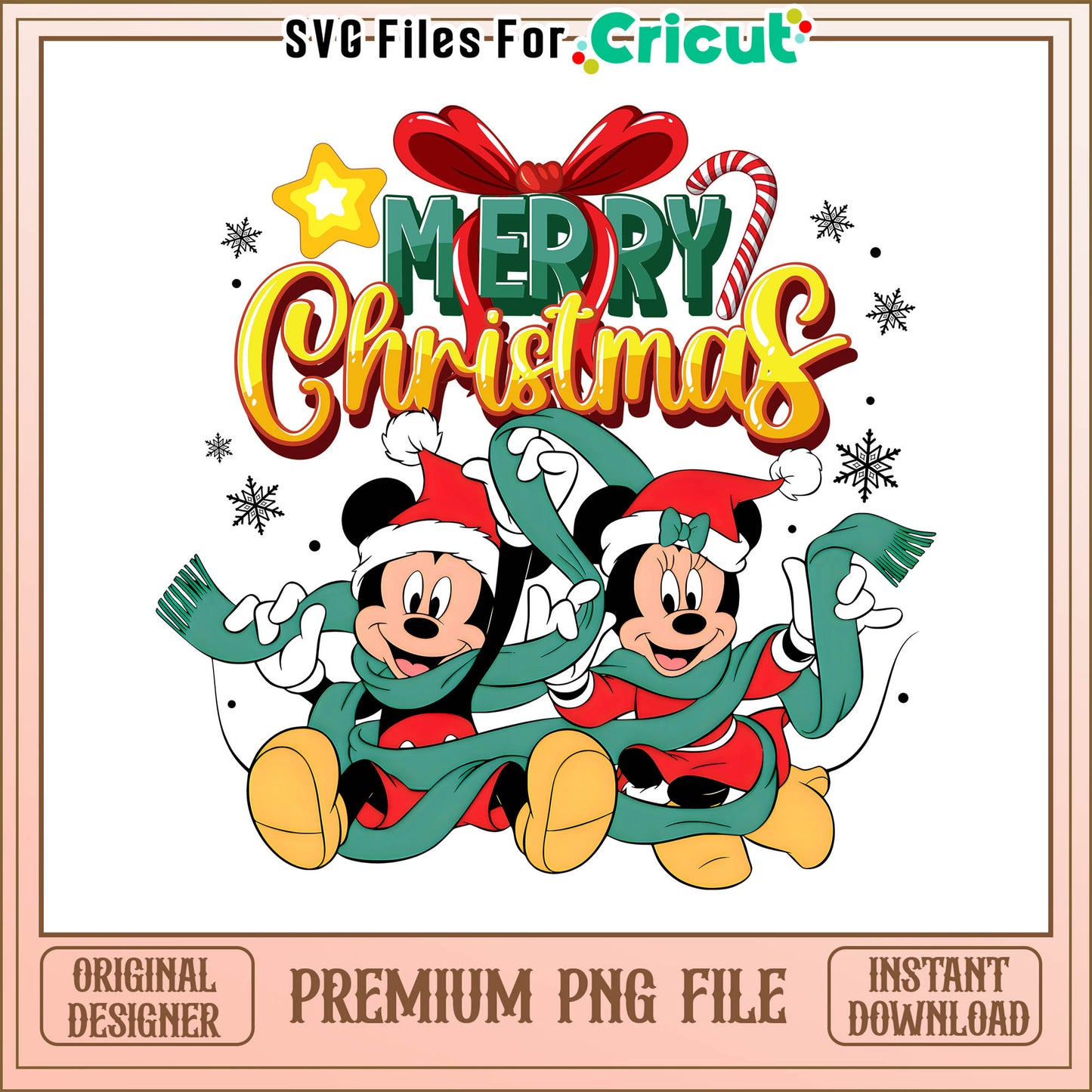 Mickey and minnie merry christmas png, mickey and minnie holding hands​ png