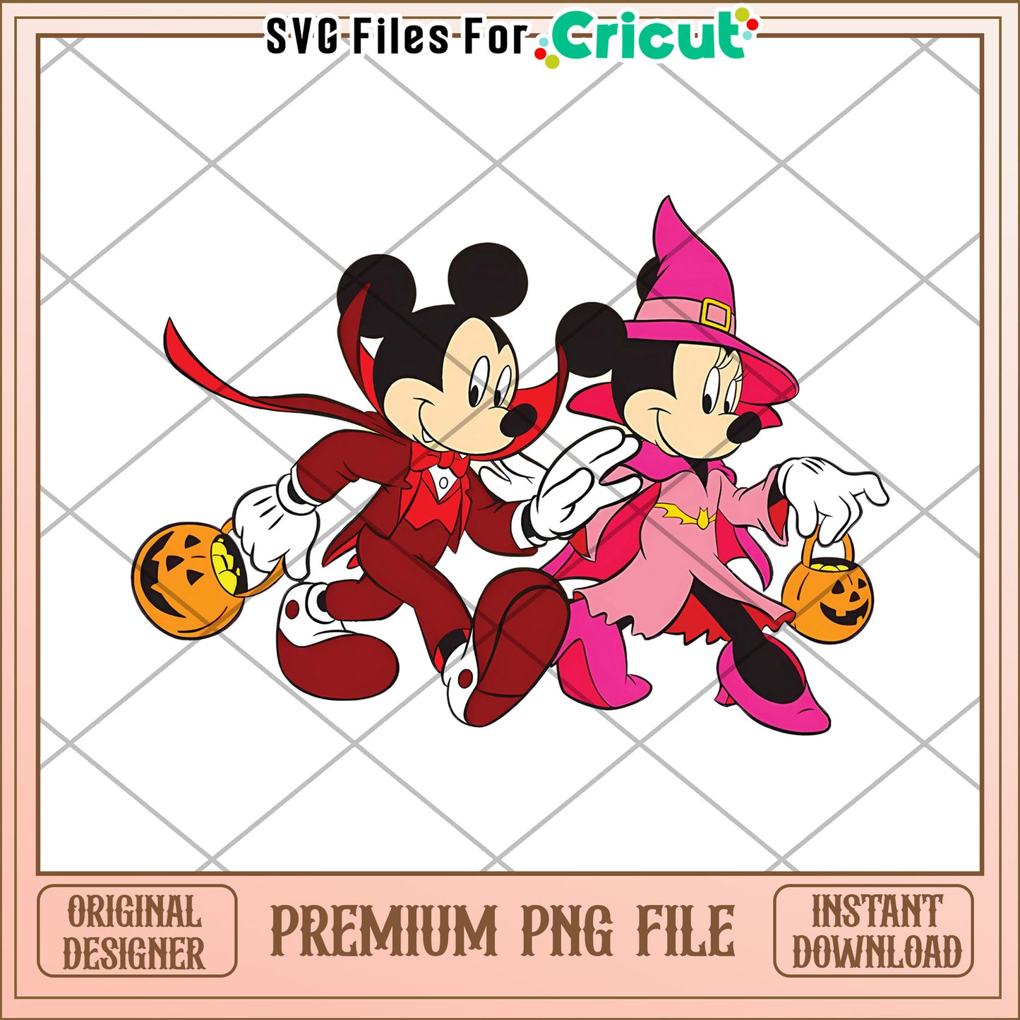 Mickey and minnie png, halloween​ horror night png, scary characters png