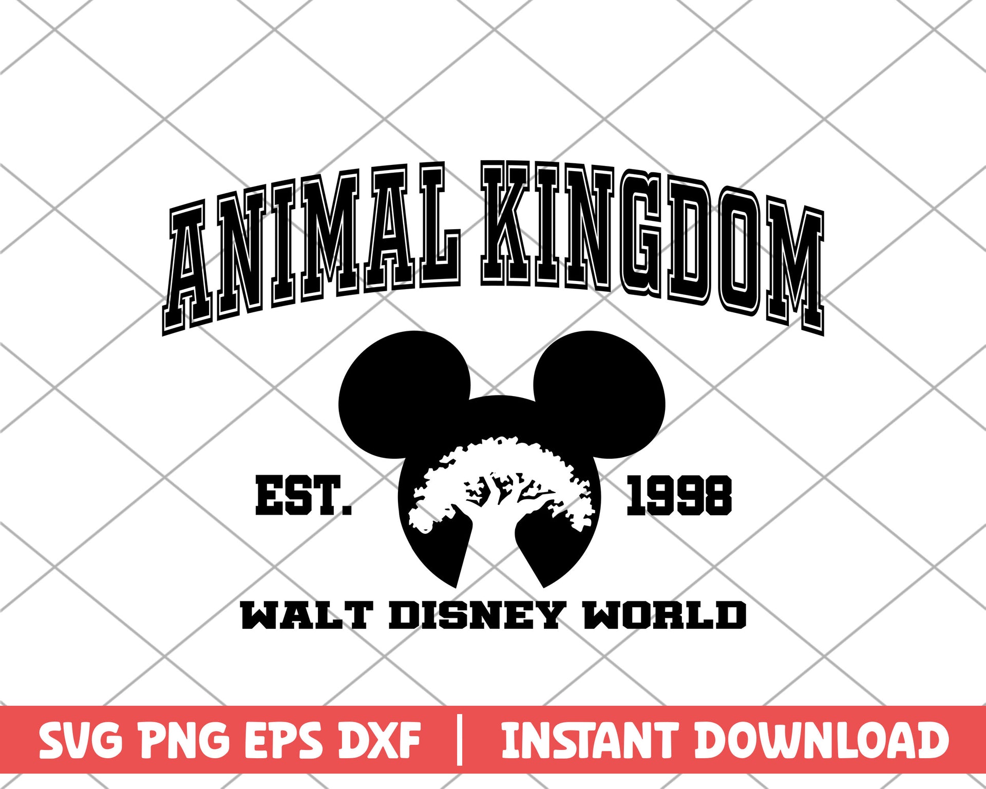 Mickey animal kingdom wald disney world disney svg – svg files for cricut, image size:1920x1536