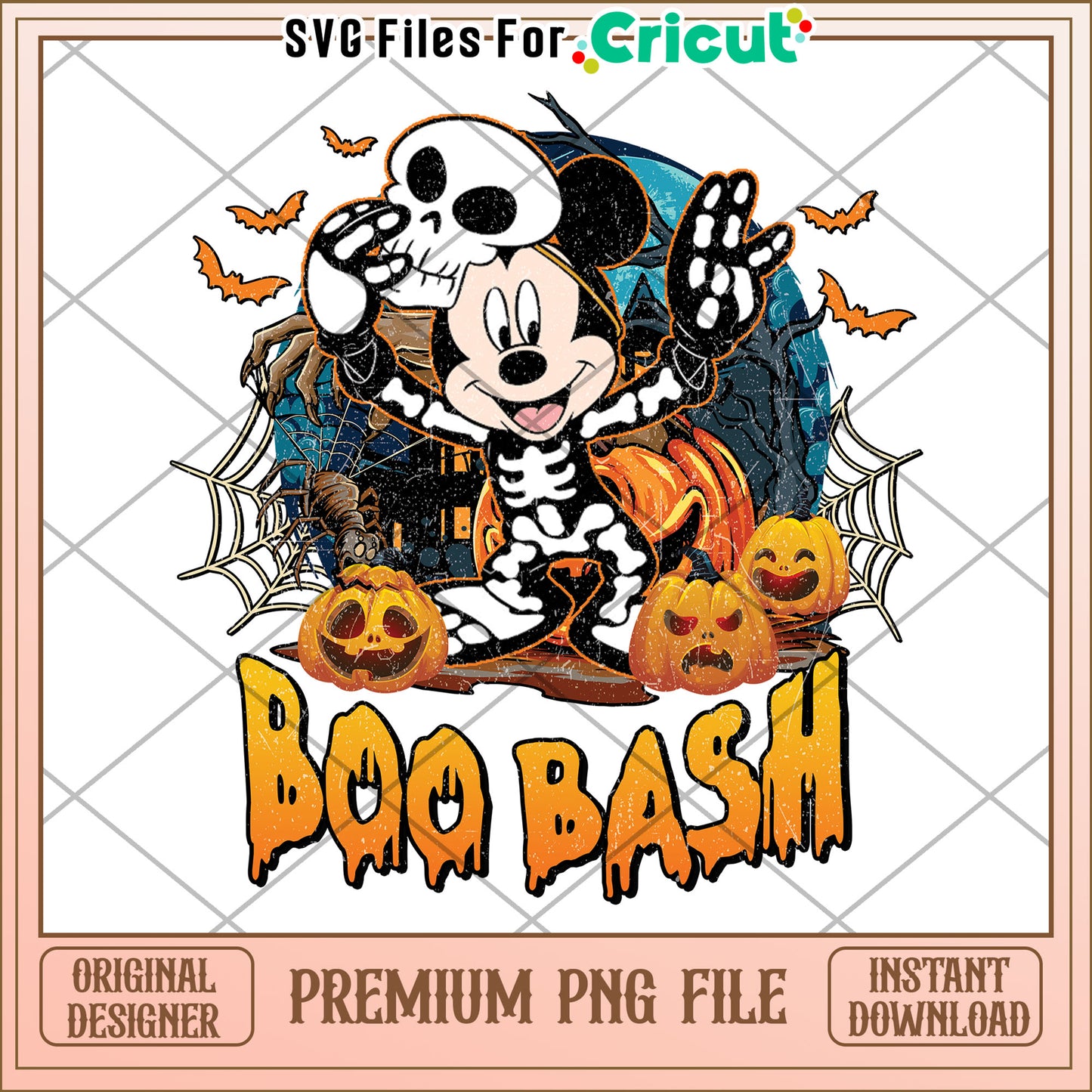 Mickey boo bash png, halloween events​ png,trick or treat png