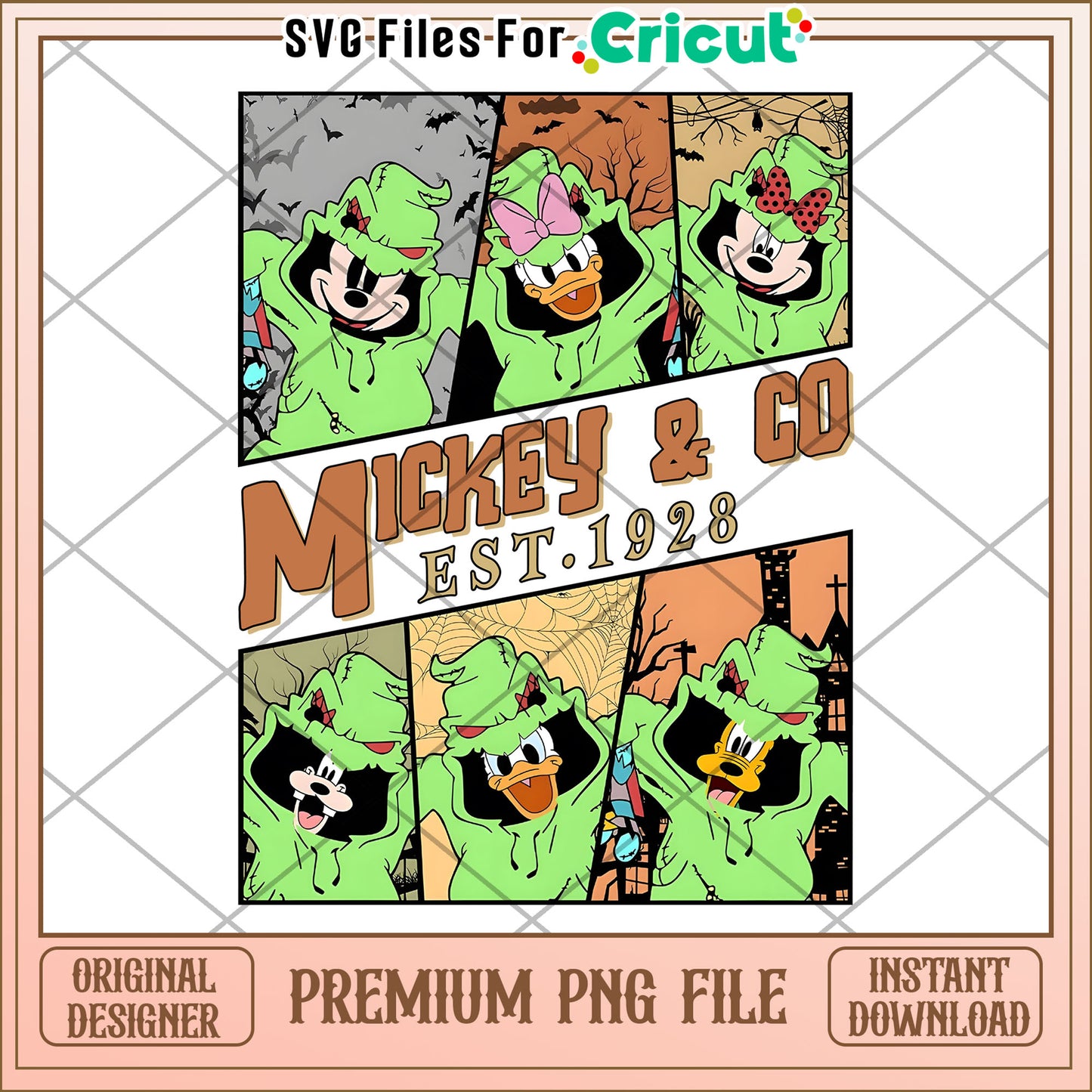 Mickey boogie and co png, halloween cartoon png, halloween nightmare png