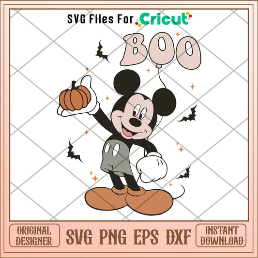 Mickey boo halloween svg, Disney characters svg, Digital Download