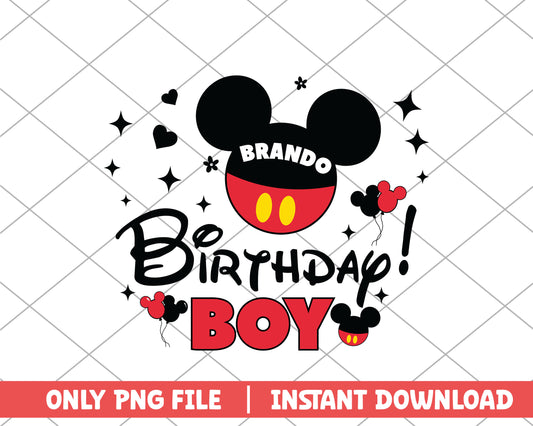 Mickey brando birthday boy disney png