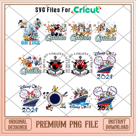 Mickey head cruise family png bundle ver 2