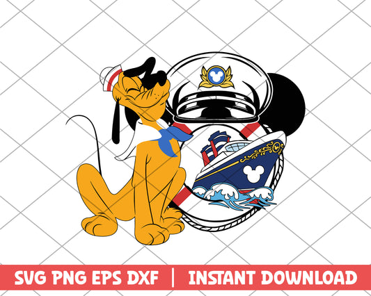 Mickey disney cruise pluto disney svg