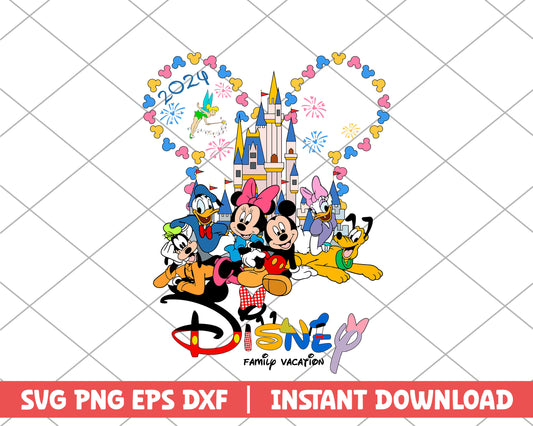 Mickey disney family vacation disney svg