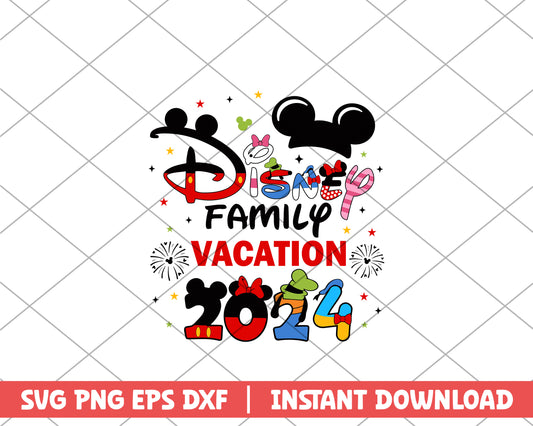 Mickey disney family vacation disney svg