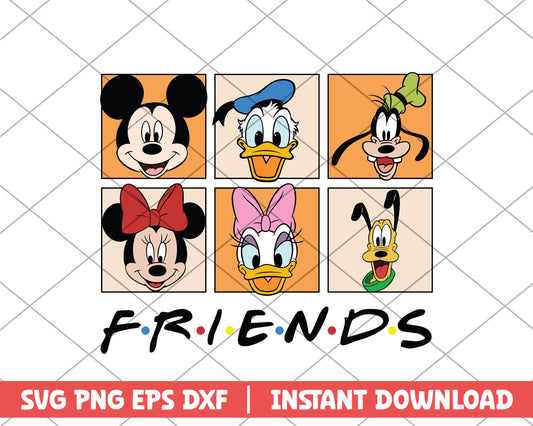 Mickey disney friends disney svg