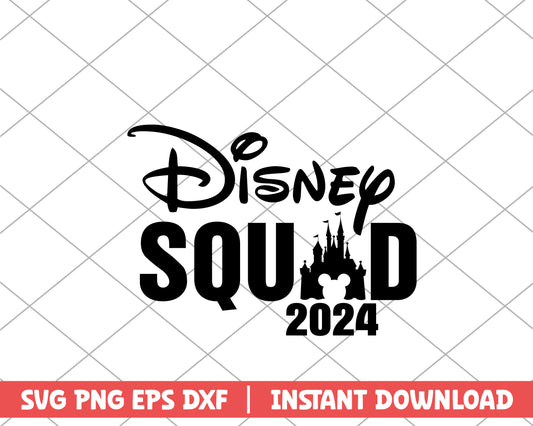 Mickey disney squad 2024 disney svg