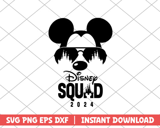 Mickey disney squad 2024 disney svg