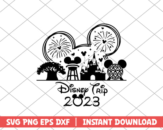 Mickey disney trip 2023 disney svg