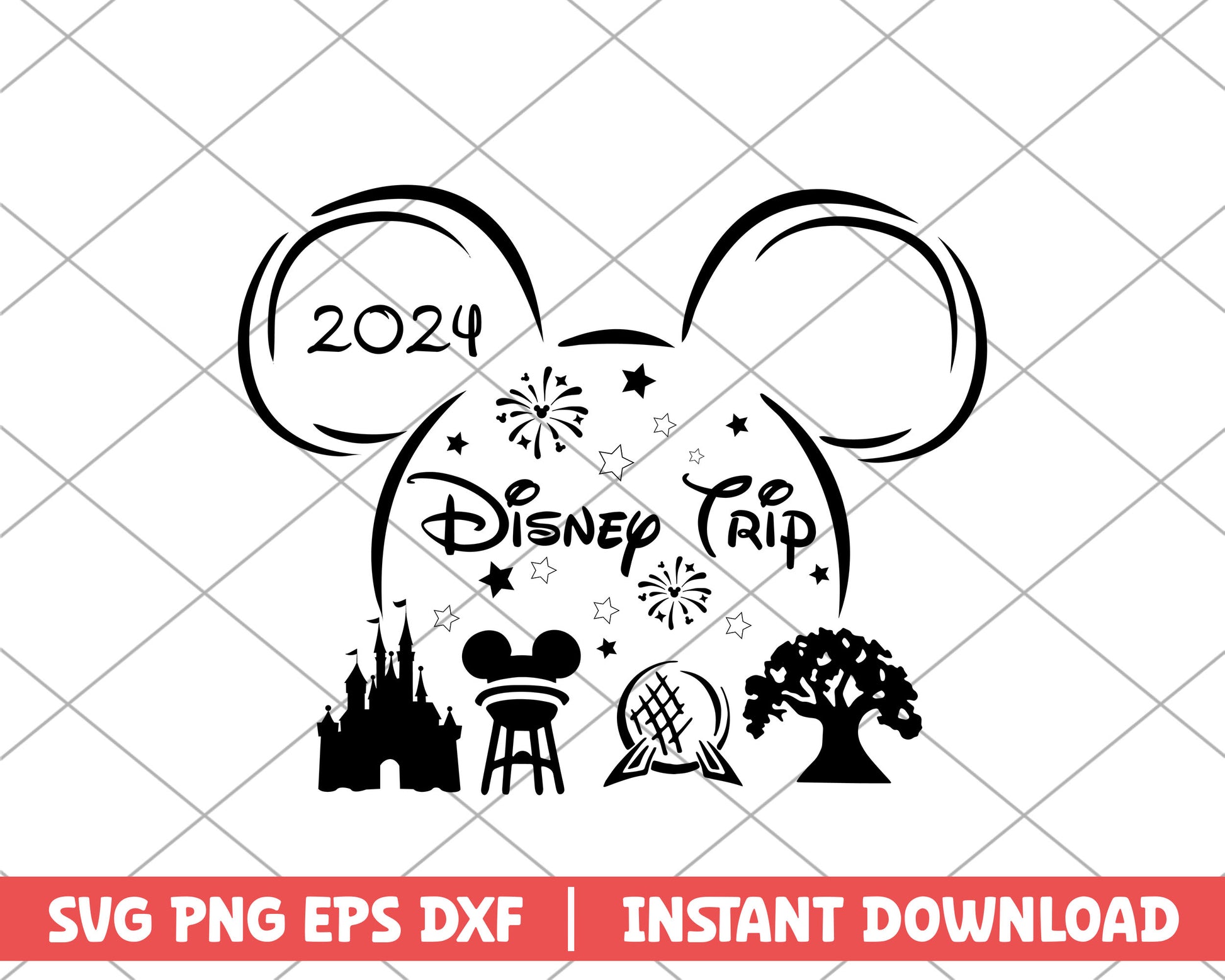 Mickey disney trip 2024 disney svg