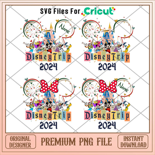 Mickey Disneytrip 2024 png bundle