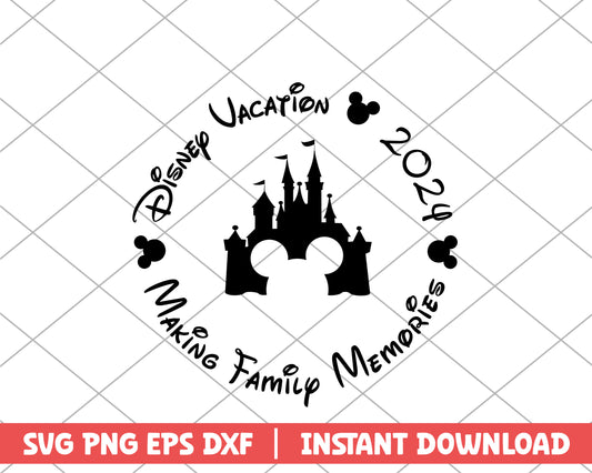 Mickey disney vacation making family memories disney svg