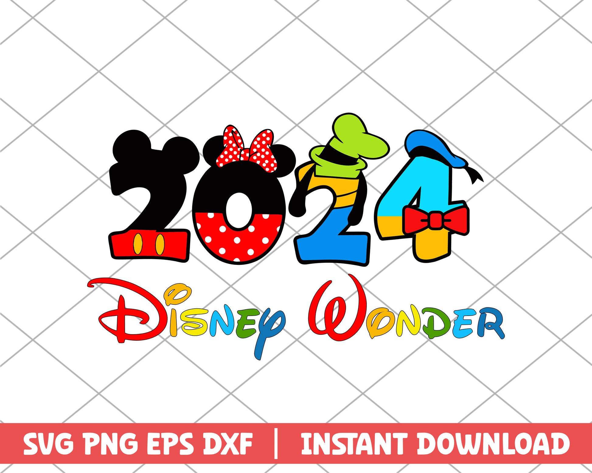 Mickey disney wonder 2024 disney svg