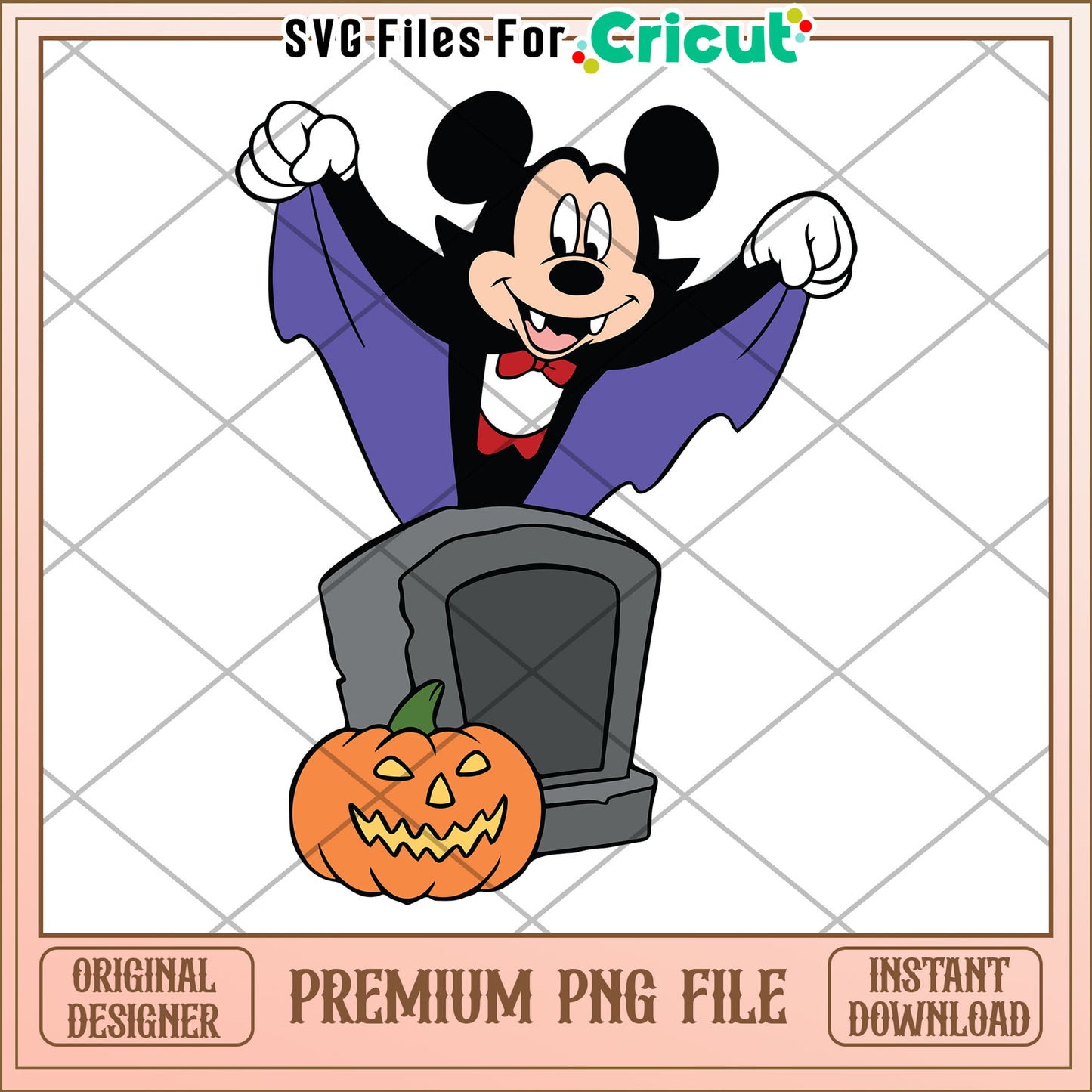 Mickey dracula png, spooky png, halloween countdown​​ png