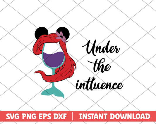 Mickey eriel cup disney svg